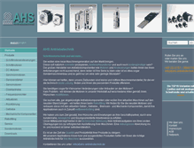 Tablet Screenshot of ahs-antriebstechnik.de